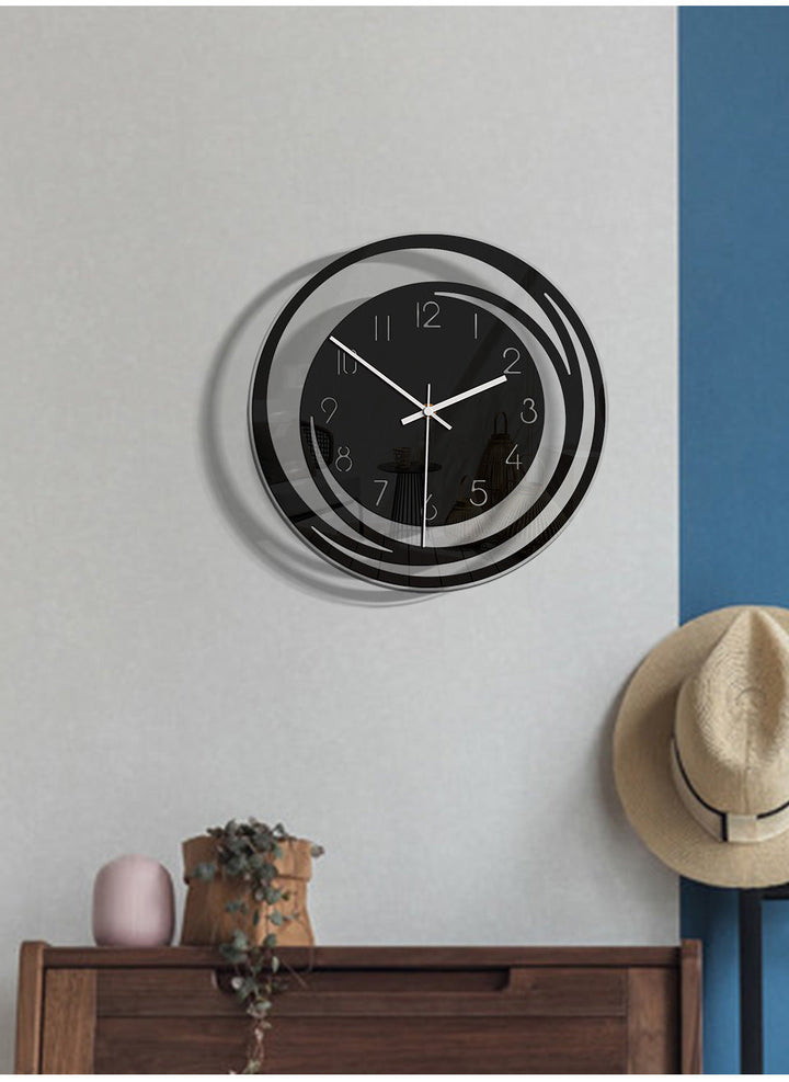 BowLift | Elegant Silent Wall Clock in Acrylic – Modern and Stylish