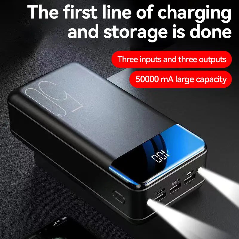 BowLift | 50000mAh large capacity power bank mobile phone super fast charging mobile power tray mobile computer external power supply