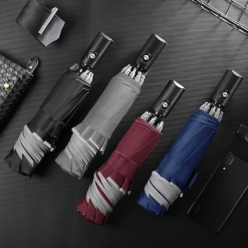Women's automatic umbrella with secure opening mechanism Bowlift