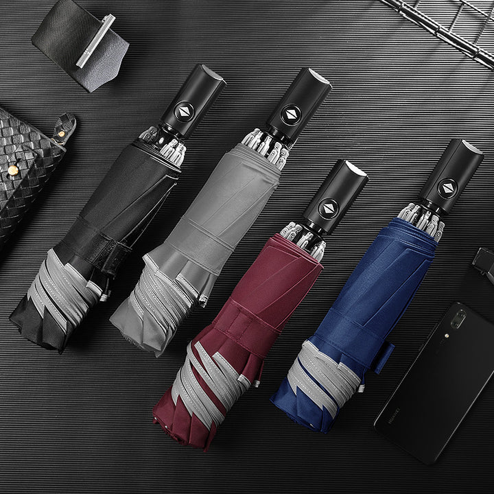 Women's automatic umbrella with secure opening mechanism Bowlift