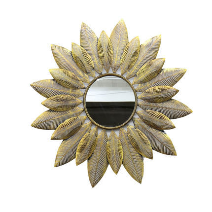 Decorative Round Floral Wall Mirror Bowlift
