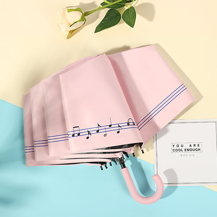 Ladies creative folding umbrella with musical design Bowlift