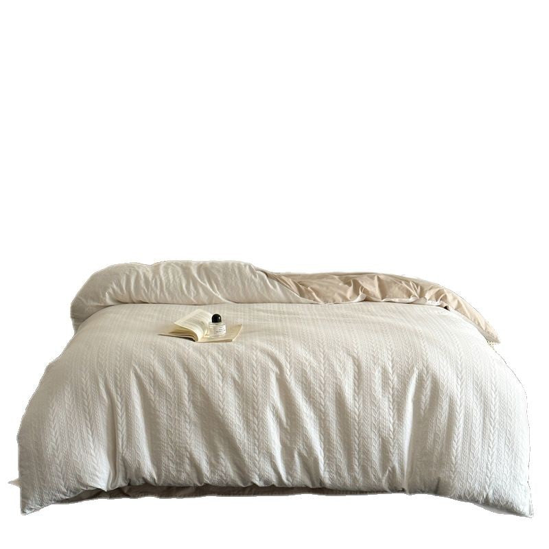 Duvet cover set made of three-layer cotton gauze