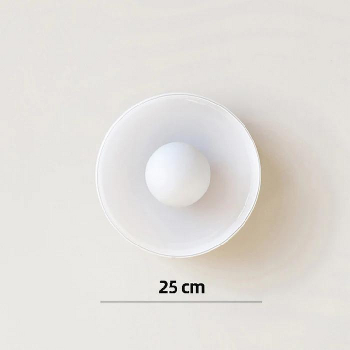 Round Ceiling Lamp with Stylish Functionality - LumiSphere | Bowlift