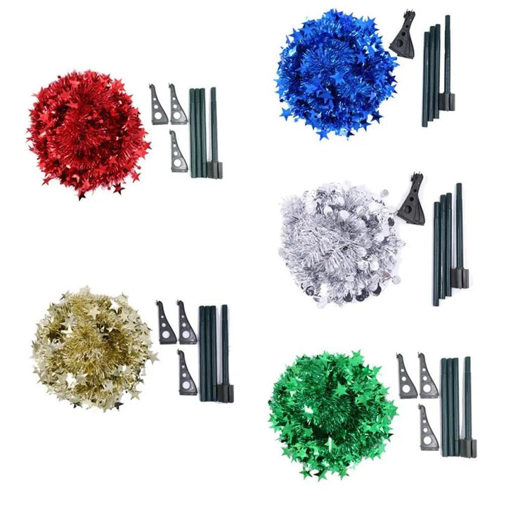 BowLift | Artificial Tinsel Up Christmas Tree With Stand Gorgeous Collapsible Artificial Christmas Tree For Christmas Decorations
