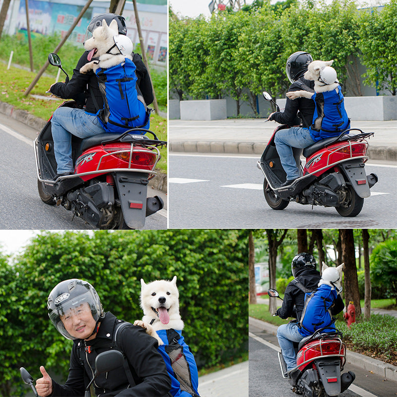 BowLift | Dog Backpack – Comfortable Carrying Bag for Medium Dogs with Safety Strap and Storage Pockets