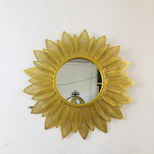 Decorative Round Floral Wall Mirror Bowlift