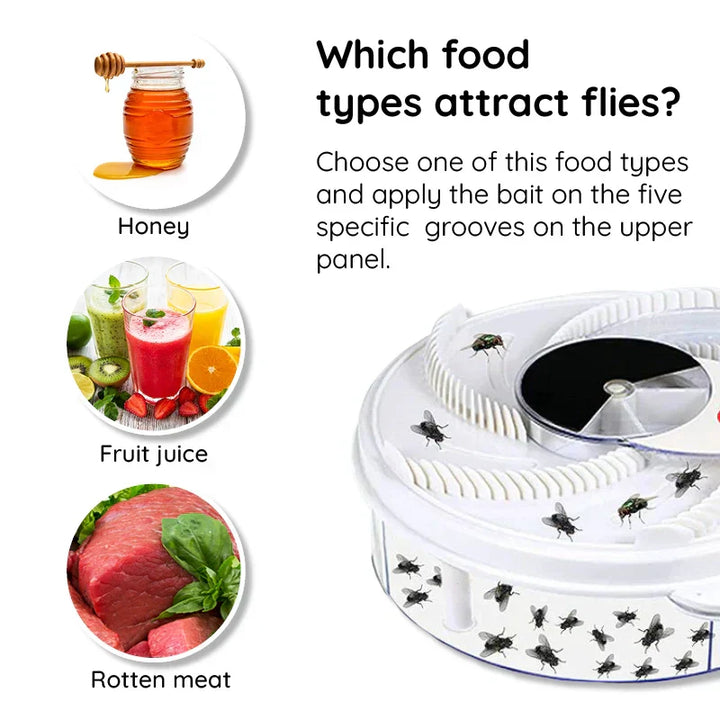 BowLift | USB Silent Fly Trap | Eco-Friendly, Non-Toxic & Effective for Home and Outdoor Use