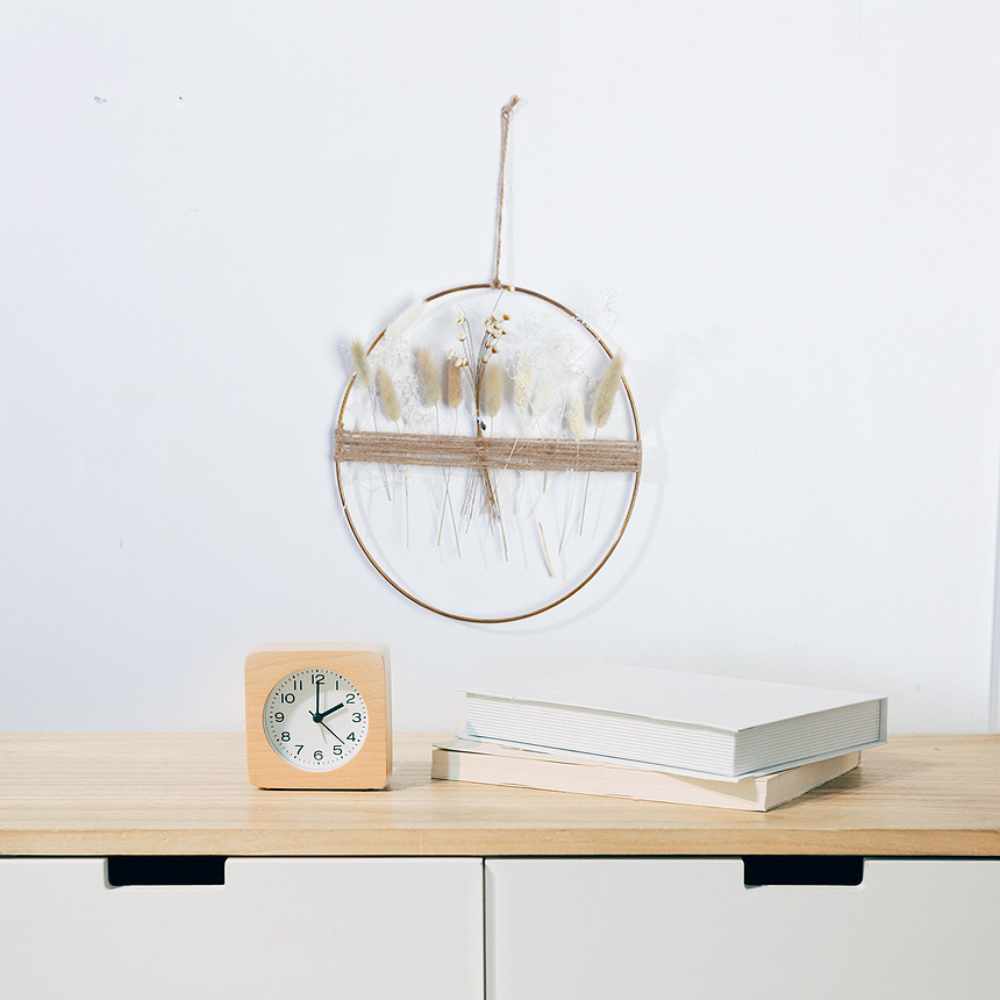 BowLift | Fleur de Vie Artificial Floral Wreath – Realistic Flower Wreath for Front Door & Home Décor