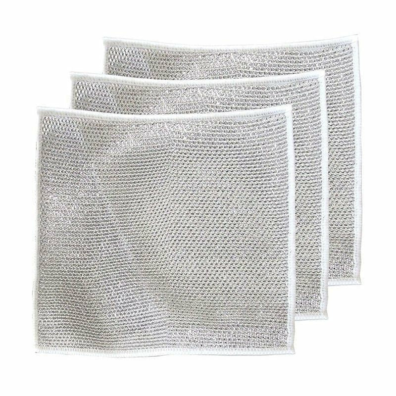 BowLift | WireClean Double Sided Metal Steel Wire Cleaning Cloth