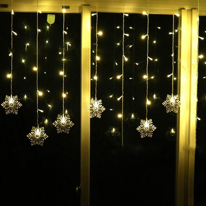 BowLift | Snowflake Remote Control Ice Strip Light Blinking LED Decorative String Lights
