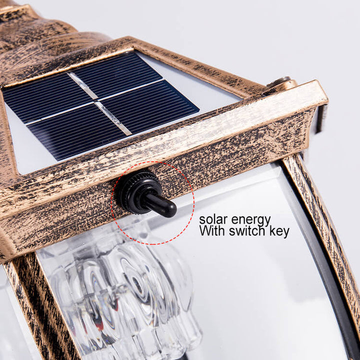 Outdoor Solar Waterproof Aluminum Glass 1-Light Lawn Landscape Light | Bowlift