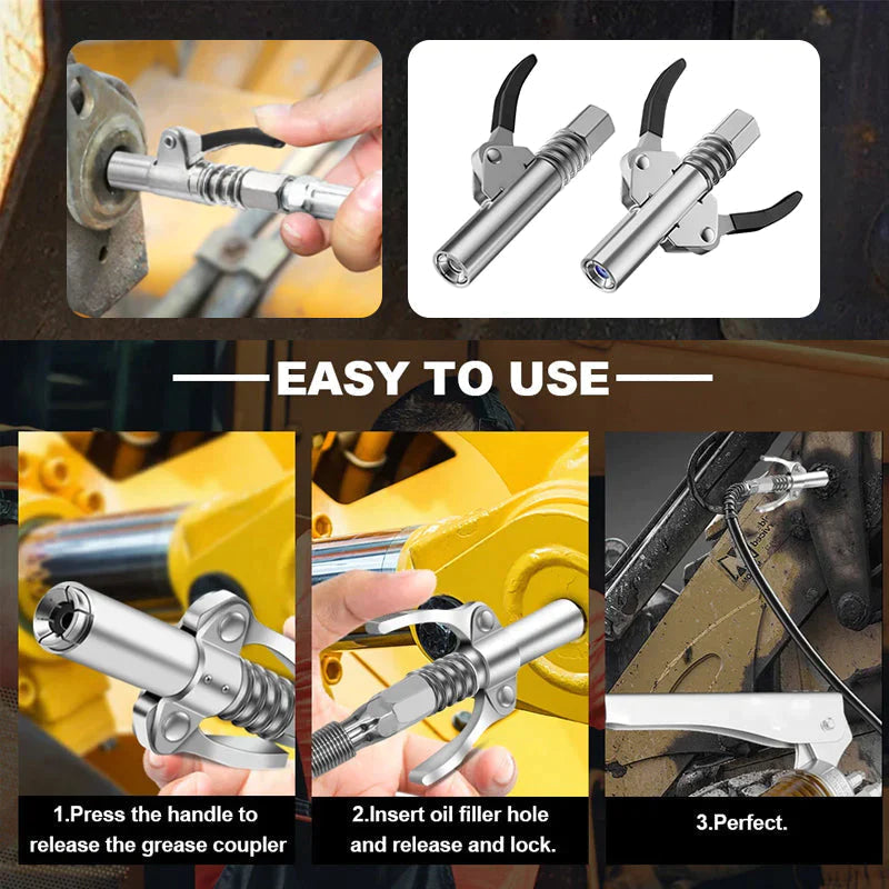 Strong lock on grease couplings | Bowlift