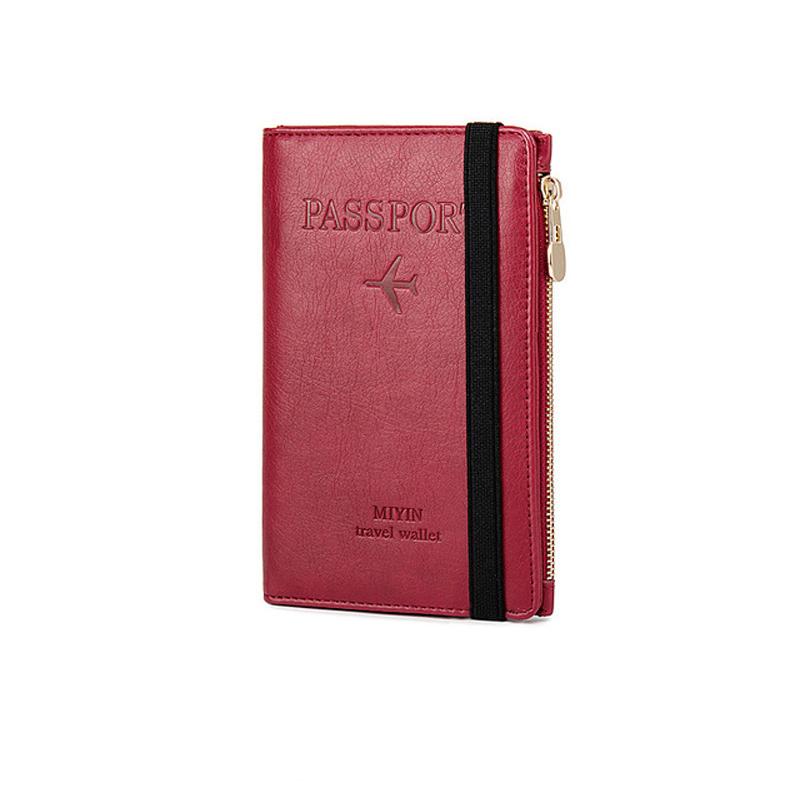 Men's Leather Passport Wallet with RFID Blocking | Bowlift