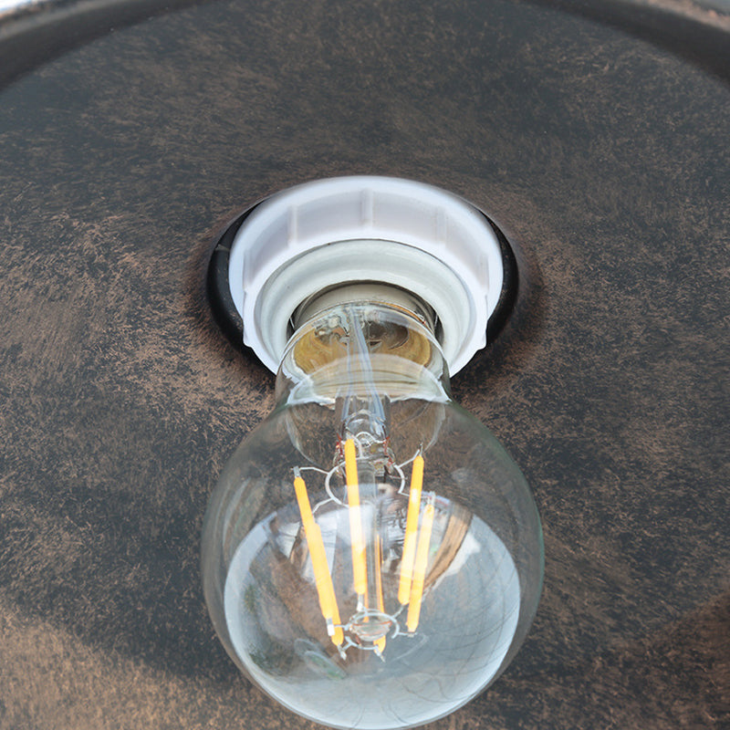 BowLift | Noctura Classic Wall Lamp | Vintage Design | Iron Frame with Round Glass Shade | 1-Light Dining Room Lighting