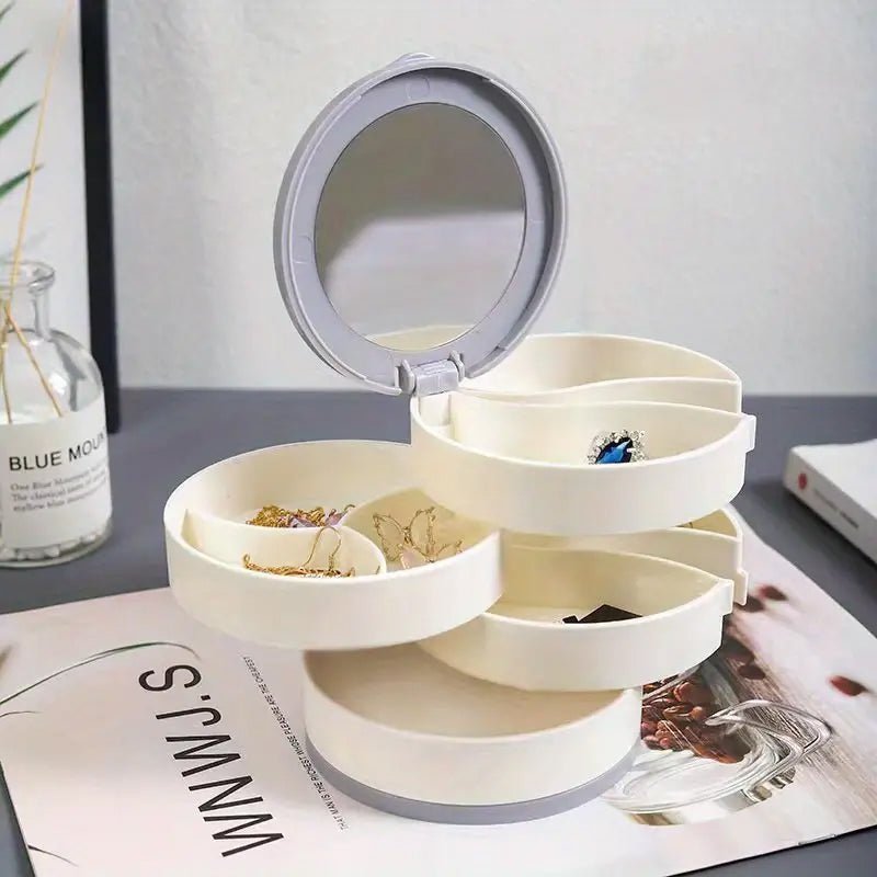 BowLift | Jewelry Box - 360° Rotating Storage Box for Jewelry, Maximum Protection and Organization