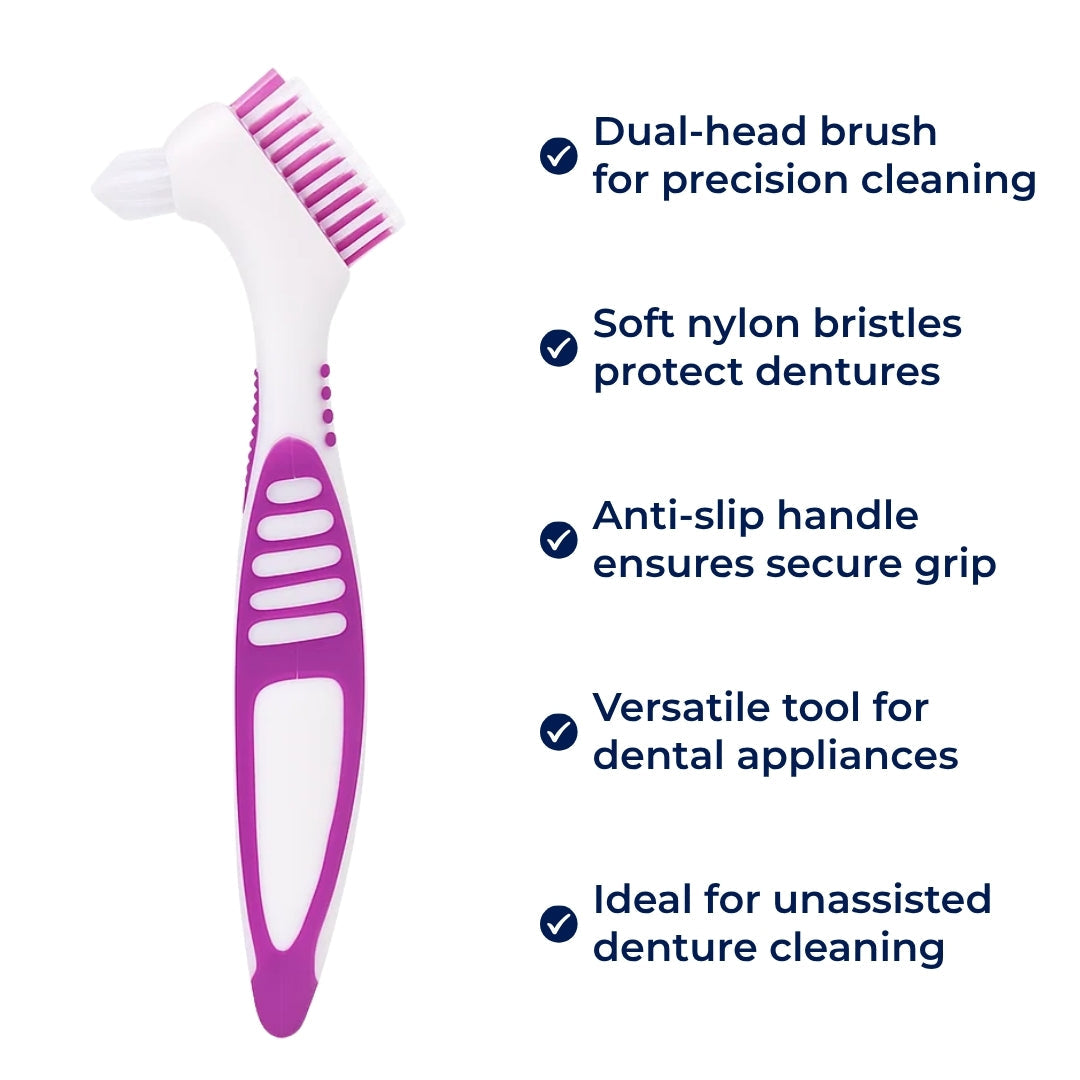 Soft Bristle Dual-Head – Anti-Slip Handle – Scratch-Free Cleaning – Fresh Breath for Seniors Bowlift