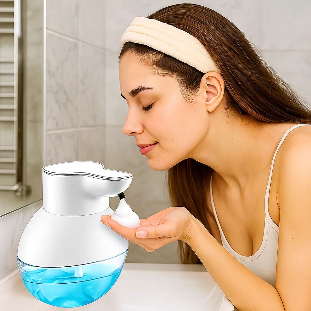 PureFoam | Touchless Foam Soap Dispenser – Infrared Sensor – IPX5 Waterproof – USB Rechargeable Hygiene Bowlift