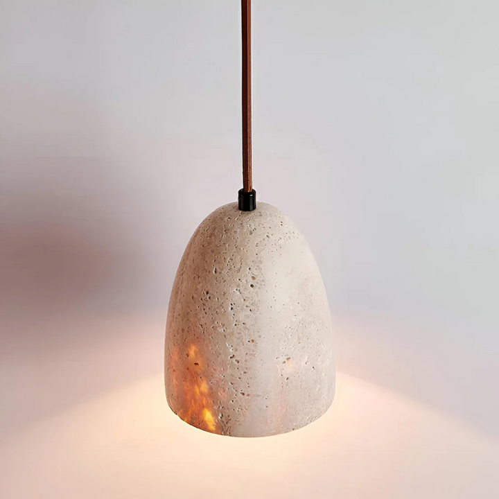 BowLift | Retro Travertine Pendant Lamp