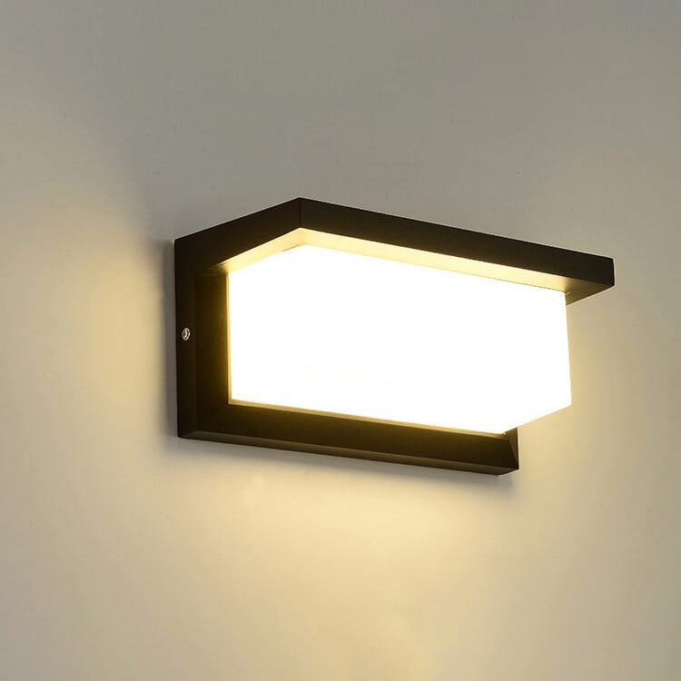 Modern Creative Geometry Aluminum Outdoor Waterproof LED Wall Sconce Lamp | Bowlift