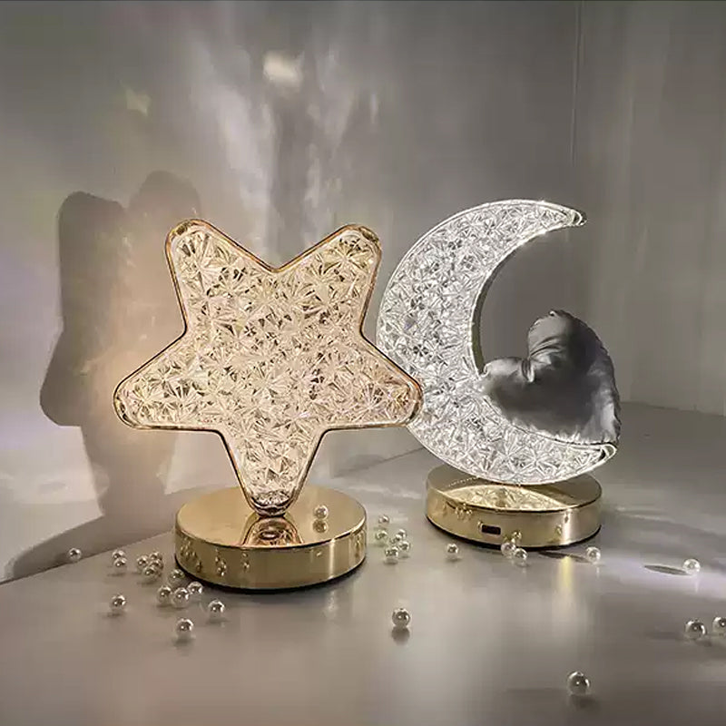 Star Moon Metal Table Lamp | Bowlift
