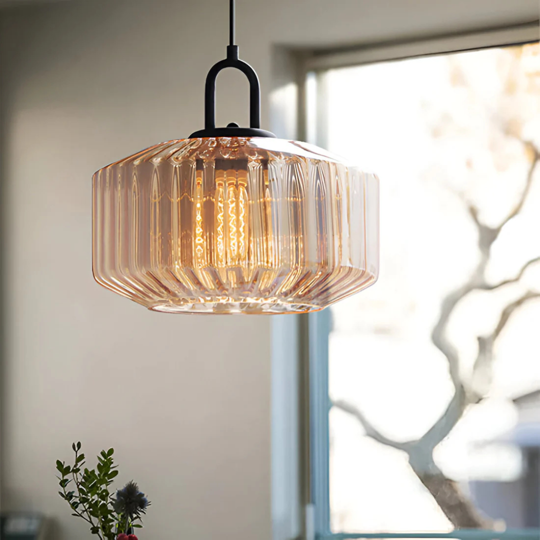 BowLift | Retro Colored Glass Pendant Lamp