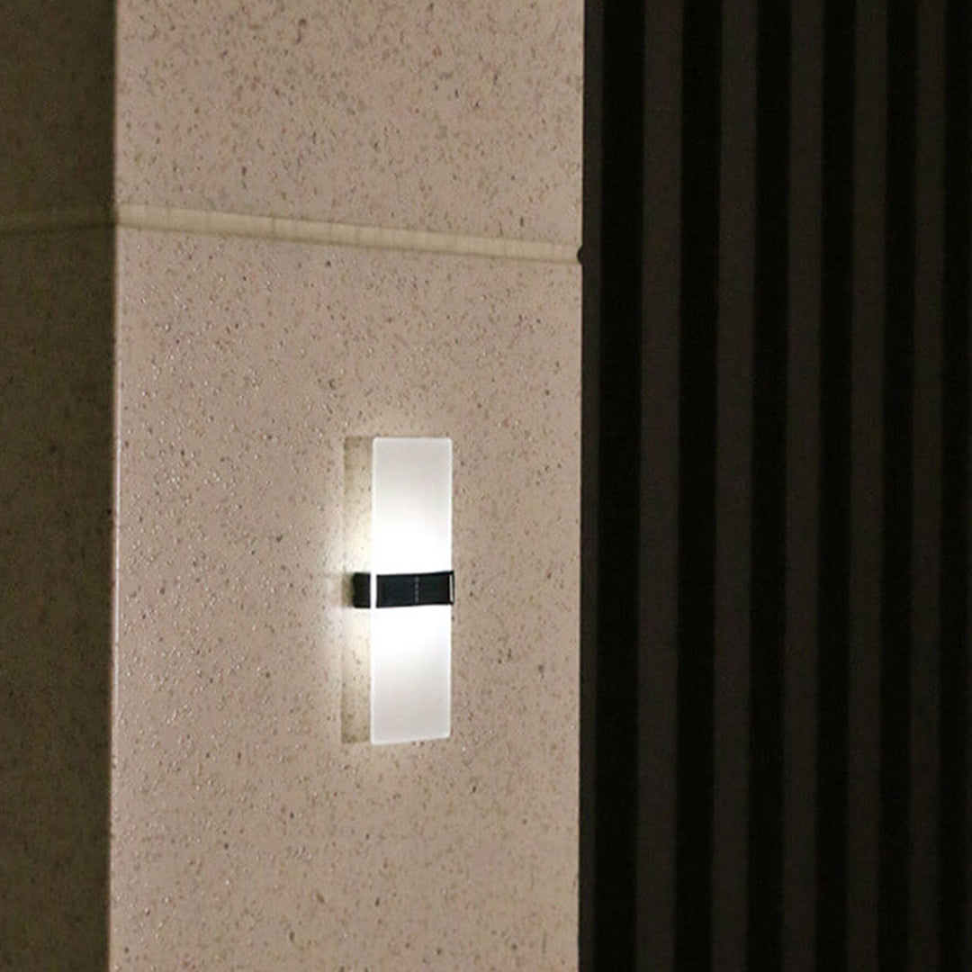 BowLift | LumaZen Solar LED Wall Lamp | Weatherproof | Solar Powered Outdoor Lighting | Garden & Patio Decor
