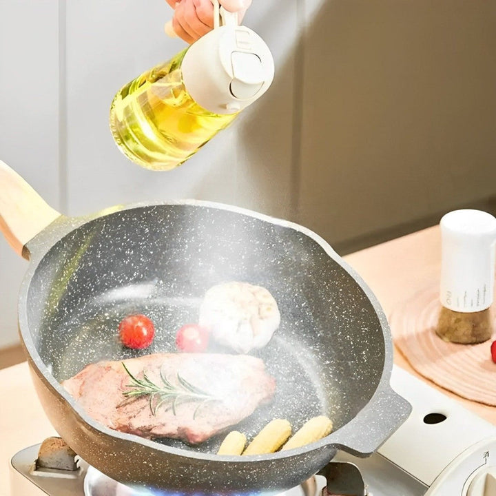 2-in-1 Olive Oil Dispenser and Sprayer for Cooking, Salad, Frying and BBQ Bowlift