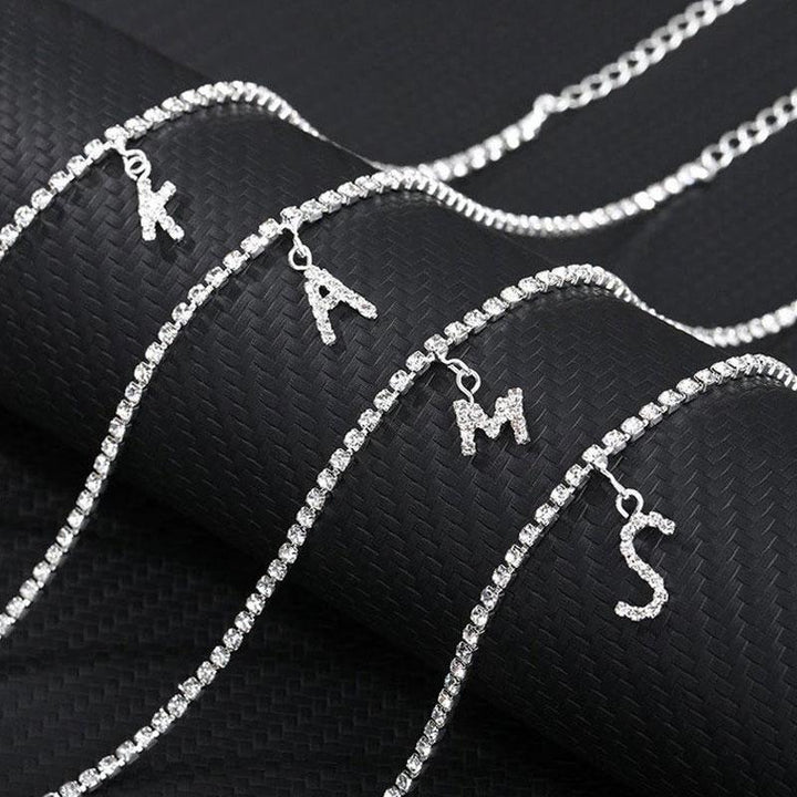 BowLift | Rhinestone Letter Anklet