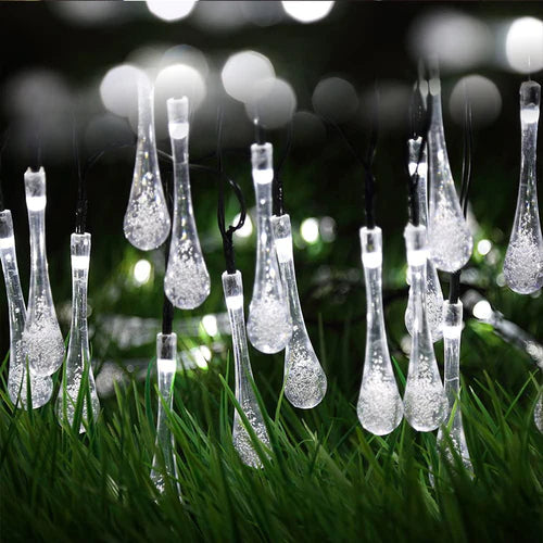 BowLift | Water Drop Solar String Lights