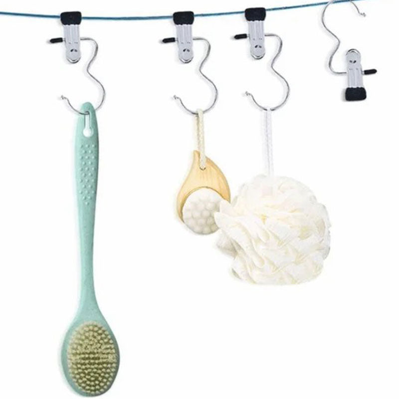 BowLift | Anti-rust Clip Space-saving Clothespin Hat Pants Storage Hanging Travel Hook
