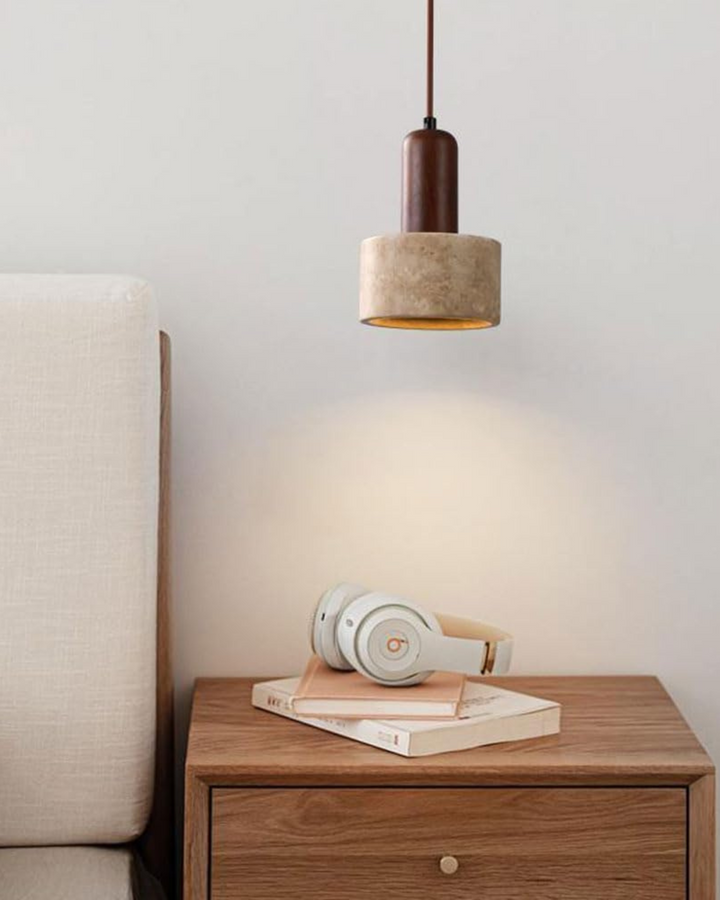 BowLift | Stylish Hanging Lamp with Stone Effect
