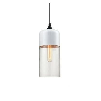 BowLift | Hand-Blown Glass & Wood Pendant Light Adjustable
