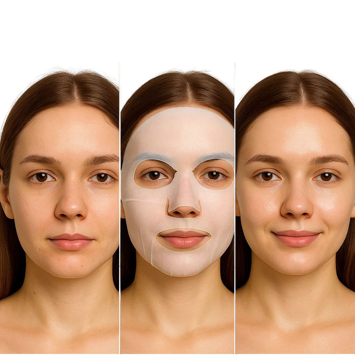 Dermaglow | Collagen Sheet Mask – Overnight Hydration – Hydrogel – Mature & Dry Skin Bowlift
