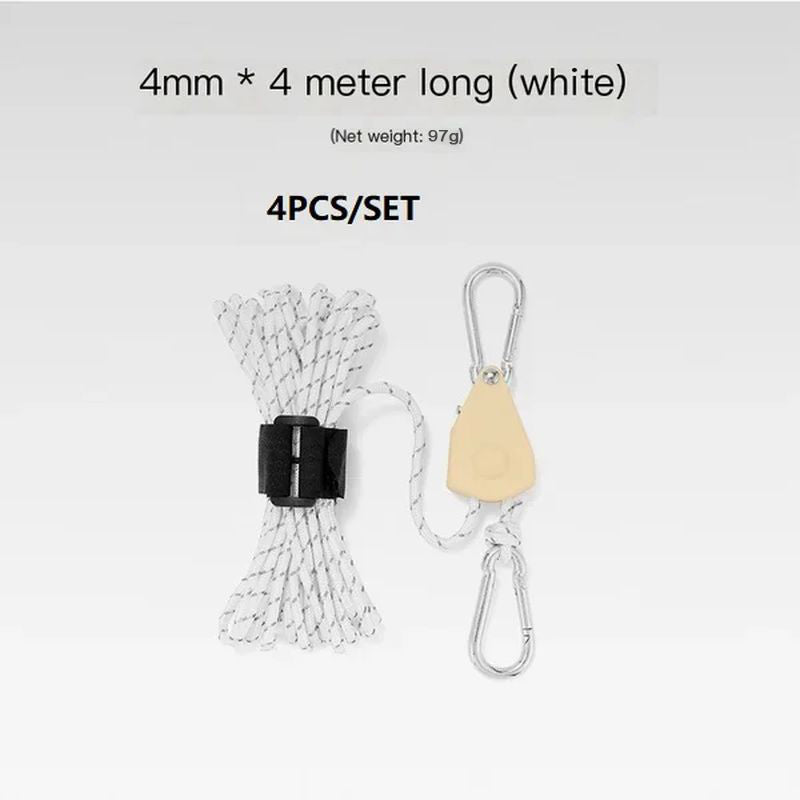 BowLift | Portable Adjustable Fix Tent High Strength Fast Release Pulley Camping Rope