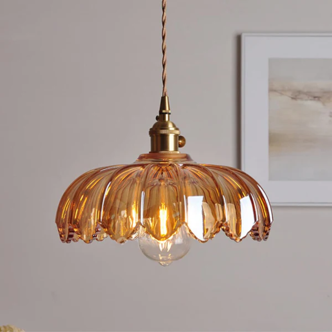 BowLift | Vintage Glass Hanging Lamp