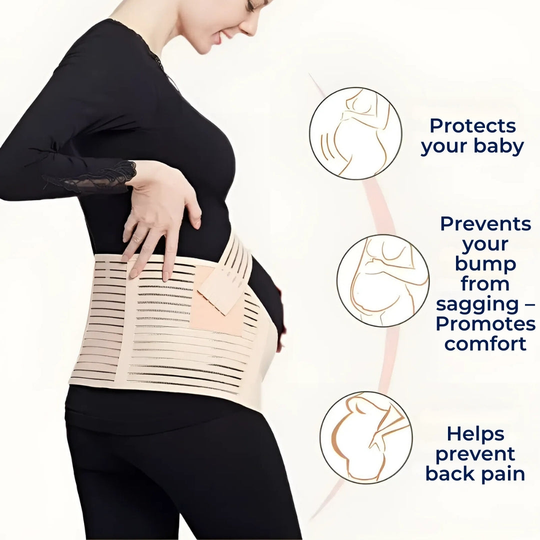 Support Belt for Pregnant Women – Back & Pelvic Support – Posture Comfort – Stability & Recovery Bowlift