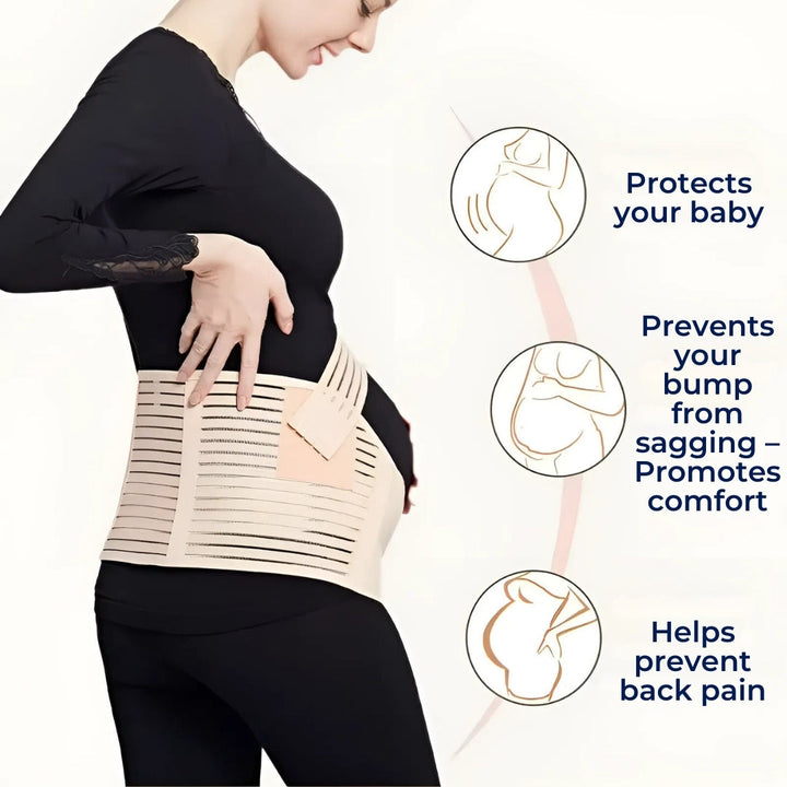Support Belt for Pregnant Women – Back & Pelvic Support – Posture Comfort – Stability & Recovery Bowlift