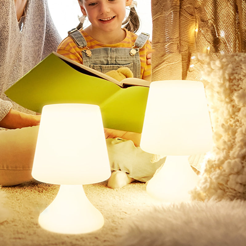 Modern Minimalist PE Cup Shape USB LED Table Lamp Night Light For Outdoor Patio | Bowlift