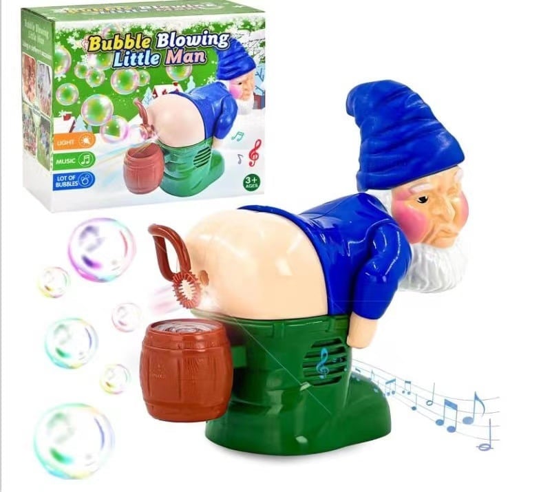 BowLift | Christmas Bubble Machine | Santa Design | With Light & Music | Funny Christmas Decoration