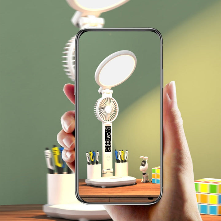 LED clock table lamp with USB. | Bowlift