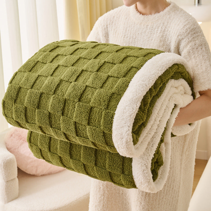 Soft flannel throw blanket, double-sided, various sizes
