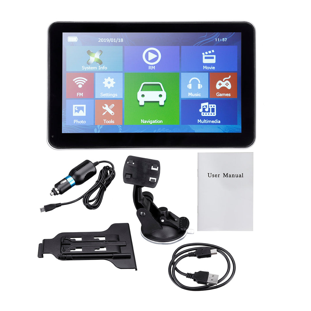 BowLift | DriveNav Pro – Navigation System for Car, Truck and Van with Large Screen for Video and Audio