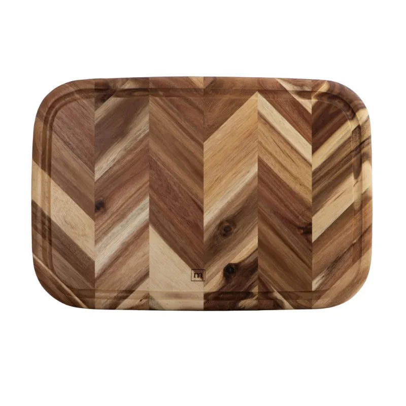13"x19" Wooden Carving and Serving Cheese Board Cutting Chopper Board | Bowlift