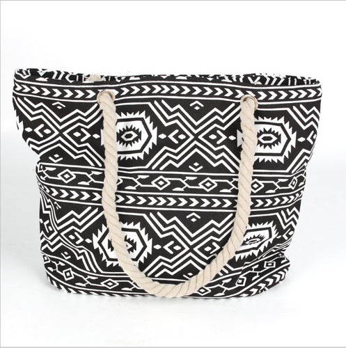 Beach bag with ethnic pattern Bowlift
