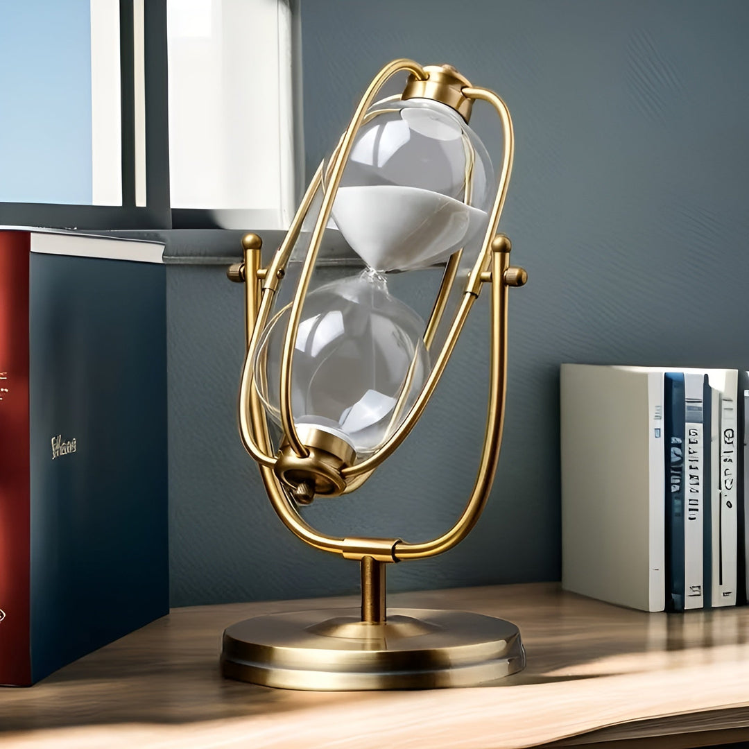 Classic hourglass to turn – Decorative and Relaxing | Stylish taBowlifte decoration with flowing sand | Bowlift
