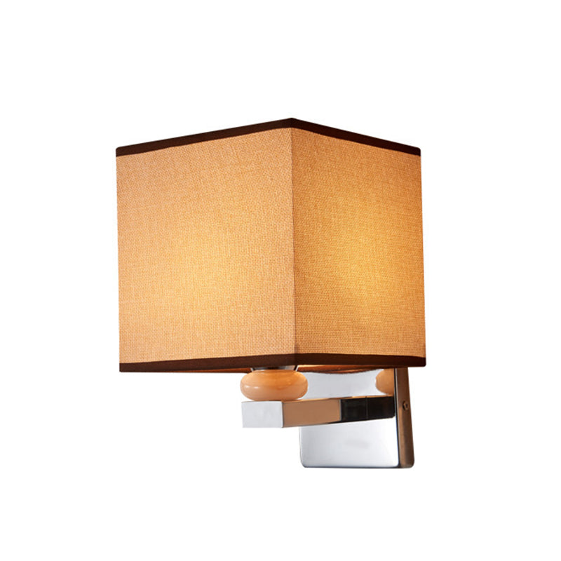 BowLift | Fabric Cube Wall Lamp Lighting Modern LED Wall Lamp in White/Black/Beige