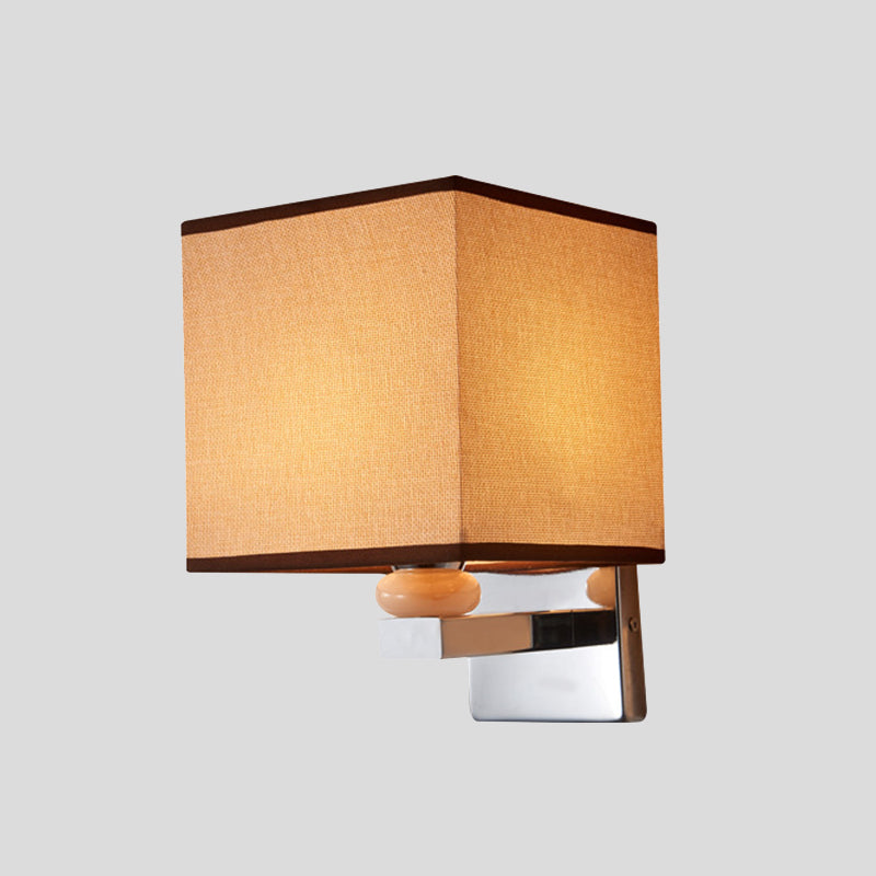 BowLift | Fabric Cube Wall Lamp Lighting Modern LED Wall Lamp in White/Black/Beige