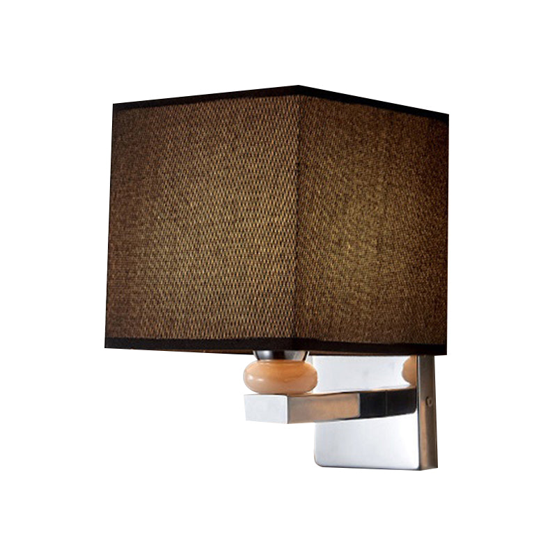 BowLift | Fabric Cube Wall Lamp Lighting Modern LED Wall Lamp in White/Black/Beige