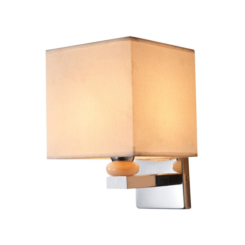 BowLift | Fabric Cube Wall Lamp Lighting Modern LED Wall Lamp in White/Black/Beige
